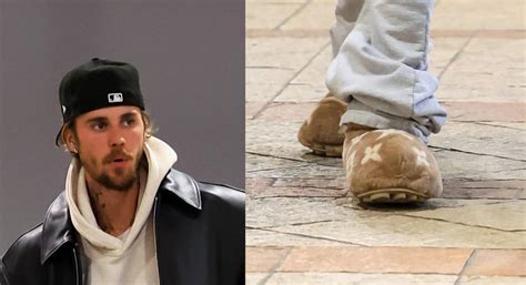 bieber louis vuitton|Justin Bieber Gets Cozy in Fluffy Louis Vuitton Slippers.